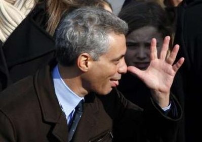 Rahm gesturing, 